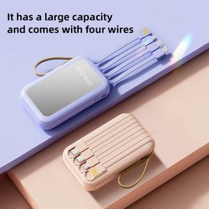 Baterías Externas Multifuncionales Universales Populares de 6000 mAh y 10000 mAh con Cable Integrado y Luz LED, Personalizables, 5 W - Product Image 6