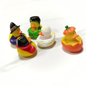 Wholesale Halloween Fancy Novelty Assorted Rubber Ducks Variety Fun <b>Bath</b> Squirt Squeaker Duckies - Product Image 2