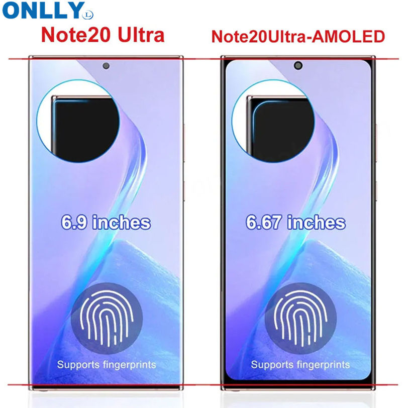 จอ OLED พร้อมกรอบ กระจกใหญ่ สีดำ