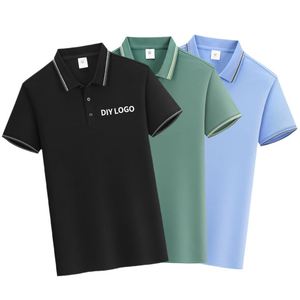 เสื้อโปโลผู้ชายไซส์ใหญ่ พิมพ์โลโก้ได้ตามต้องการ ผ้ายืดผสมโพลีเอสเตอร์ แขนสั้น สำหรับกอล์ฟ ยูนิฟอร์ม เสื้อยืดโปโล เสื้อโปโลสำหรับเล่นกีฬา - Product Image 3
