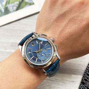 Montre de luxe haut de gamme pour homme, en acier, avec verre saphir, mouvement automatique mécanique, style business, motif crocodile en alliage. - Product Image 6