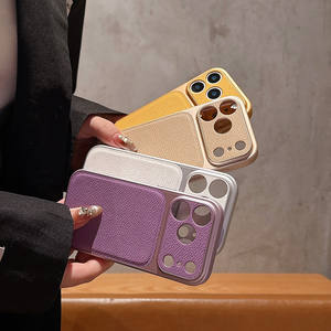 Coque de téléphone antichoc intégrale en cuir texturé haut de gamme, idéale pour l'iPhone 17 Pro Max - Product Image 2