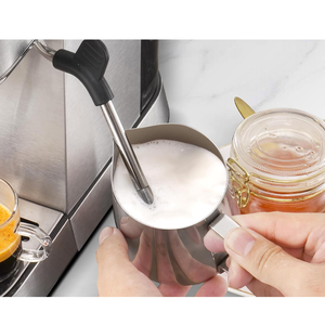 Cafetera Espresso de 15-20 Bares - Acero Inoxidable, Manómetro, Compatible con Espumador de Leche, para Hogar y Pequeños Cafeterías, Fácil de Limpiar - Product Image 5