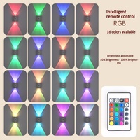 Applique murale LED intelligente à détecteur de mouvement PIR, RGB, intensité variable, magnétique, sans fil, rechargeable, veilleuse pour couloir, escalier, hall