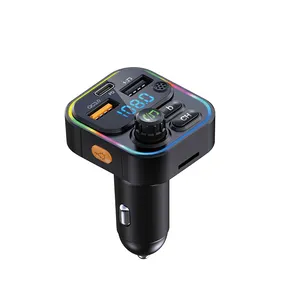 20W PD Car radio B T quick charger QC 3.0 car audio music multifunction wireless fm transmitter car mp3 players stereo usb ports