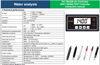 Online pH Controller Meter with pH Electrode 4-20mA Output ORP Monitor High Accuracy Digital pH Control Water Quality Instrument