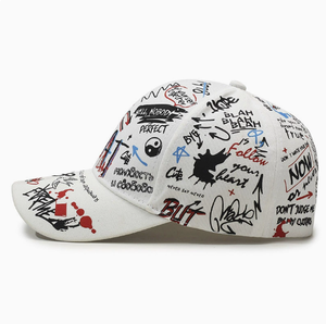 Casquette de baseball unisexe à imprimé graffiti, réglable, style hip-hop streetwear, chapeau de soleil pour hommes et femmes - Product Image 6