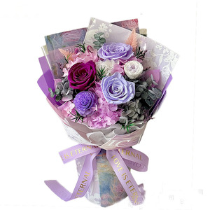 Bouquet de roses éternelles préservées à <span class=keywords><strong>prix</strong></span> d'usine - Longue durée (3-5 ans) pour les cadeaux de la Saint-Valentin, de la fête des mères et de Noël - Product Image 5