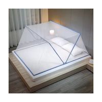 Ciel de Lit Pliable Anti-Moustiques Portable, Moustiquaire de Tente Repliable pour Lit