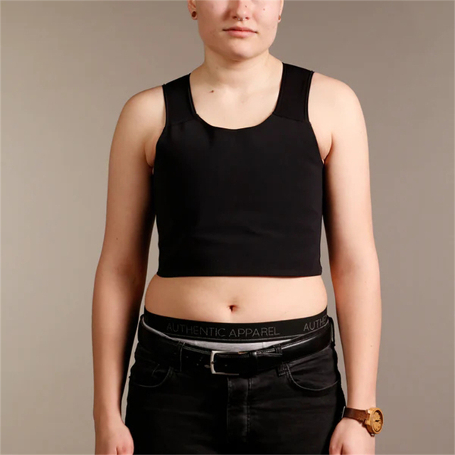 Women Lesbian Transgender Tomboy FTM Elastic Breathable Pullover Tank Top Breast Chest Binder