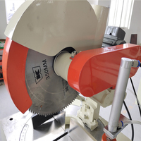 Scie à onglet double tête, découpeuse de profilés pneumatique à alimentation oscillante pour la fabrication de fenêtres et de portes