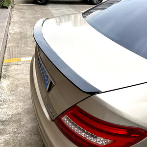 Mercedes-Benz C-Class W204 Rear Spoiler Piano <b>Black</b> ABS <b>Trunk</b> Lip 2008-2014 Four Door Sedan Modification - Product Image 2