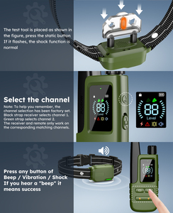 5-120lbs için uzaktan ile köpek şok tasması 3300Ft köpek <span class=keywords><strong>e</strong></span>ğitim yaka küçük orta büyük köpekler şarj edilebilir su geçirmez <span class=keywords><strong>e</strong></span> yaka - Product Image 5