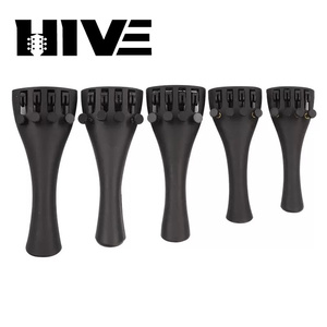 HVE Nero 4/4 3/4 1/2 1/4 1/8 Cordiera in Fibra <span class=keywords><strong>di</strong></span> Carbonio per <span class=keywords><strong>Violino</strong></span> a 4 Corde con 4 Accordatori <span class=keywords><strong>di</strong></span> Precisione e <span class=keywords><strong>Corda</strong></span> <span class=keywords><strong>di</strong></span> Fissaggio per <span class=keywords><strong>Violino</strong></span> - Product Image 5