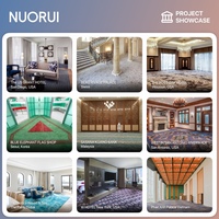 Alfombra Comercial Axminster de Guía de Trayectoria, Moderna, Geométrica, de Lana y Nylon Tejida para Apartamentos de Lujo y Proyectos Hoteleros