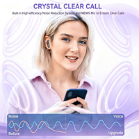 Audífonos Inalámbricos Semi-in-ear OEM I50 Mini con Cancelación de Ruido ENC, Controlador Grande de 13 mm con Bajos Profundos, Audífonos con Pantalla LED de Energía