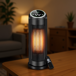 Davik Chin <b>Portable</b> <b>Electric</b> <b>Heater</b> 1500W Carbon Crystal With Remote Control For Home Office Heating - Product Image 2