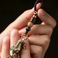 Porte-clés en alliage de zinc style ethnique, pendentif clochette personnalisé, pièce décorative écaille de tortue, cordon de clé de voiture vintage haut de gamme, vente en gros