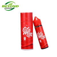 Emballage écologique en tube de papier rond en carton kraft blanc biodégradable personnalisé pour bouteilles d'eau de 500 ml