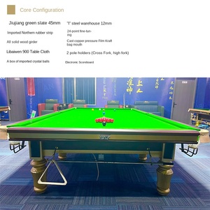 Bàn bida <span class=keywords><strong>snooker</strong></span> gỗ nguyên khối Jianhua 12ft, tiêu chuẩn quốc gia Trung Quốc, có thể tùy chỉnh, dùng cho thương mại và gia đình - Product Image 3