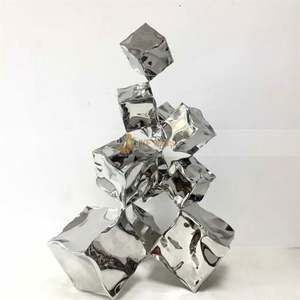 Sculpture en métal antirouille ANW9504 Art Déco pour l'aménagement paysager extérieur et la décoration intérieure - Product Image 4