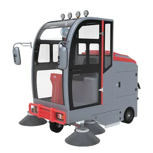 PB210 All Closed Industrial Ride on Floor Sweeper Car Street mechanical sweeper