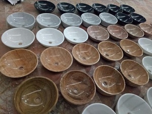 Beautiful Polished Marble Premium Bath Sink Wash Basin - Product Image 6