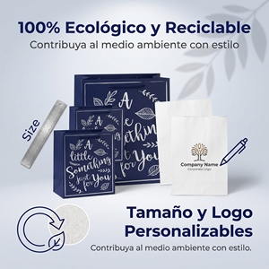 Sacs cadeaux de Noël haut de gamme avec imprimé houx, design minimaliste pour les boutiques et les commerces de détail - Product Image 6