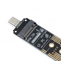 Adaptador USB 3.2 Gen 2 Tipo-C a M.2 NVMe SSD de 10 Gbps, Convertidor Dongle sin Cables, Lector de Unidades Externas para 2280