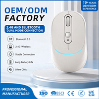 Souris sans fil OEM ODM 2.4G, double mode, rechargeable, logo personnalisé, marque privée, souris de bureau pour ordinateur