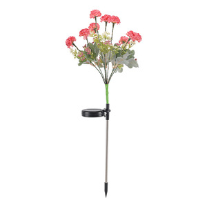 Simulation solaire d'hortensia fleur LED prise de terre lumières IP65 évalué extérieur Patio vacances luminaires décoratifs pour chemin pelouse - Product Image 6