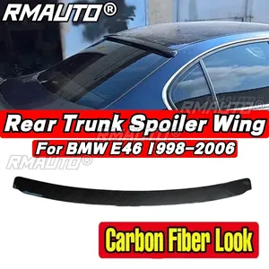 Aileron de toit arrière de voiture aspect fibre de carbone, kit carrosserie pour BMW Série 3 E46 1998-2006, accessoires auto - Product Image 2