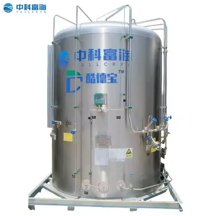 Fullcryo 1000L-5000L промышленный резервуар для хранения жидкого газа, полный криогенный резервуар для хранения жидкого холодного ящика, оборудование для производства газа