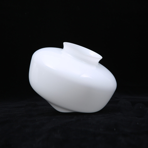 Ventilador de <span class=keywords><strong>techo</strong></span> de vidrio blanco de ópalo soplado a mano lámpara de repuesto de pantalla escolar <span class=keywords><strong>globo</strong></span> - Product Image 1