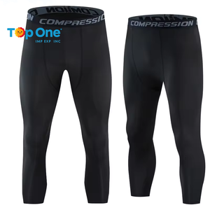 Top One Training High Elastic Men Medias deportivas Pantalones Fitness Running Leggings Pantalones de compresión de secado rápido hechos de poliéster - Product Image 2