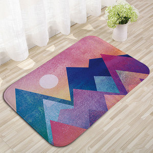 Alfombrillas de franela transfronterizas, tapetes para puertas, estampados por transferencia térmica, creativos de Shanhe, absorbentes y antideslizantes para cocina y baño - Product Image 2
