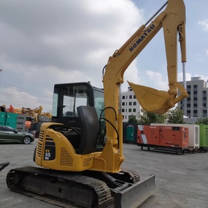 Excavadora de cadenas usada de 5.5 toneladas Komatsu PC55 Mini Excavadora PC55MR-2 con giro de cola cero, compacta y lista para trabajar - Product Image 2