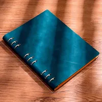Cuaderno Premium Personalizable B5 de 9 Anillas, Multifuncional, Elegante, de Cuero PU, para Oficina, Papelería, Regalo Duradero