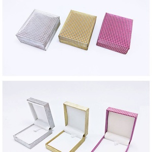 Custom Logo <b>Cardboard</b> PU Leather Ring Necklace Earring Bracelet Pink Gift Jewelry <b>Box</b> Customized Printed <b>for</b> Easy Gift <b>Packing</b> - Product Image 2