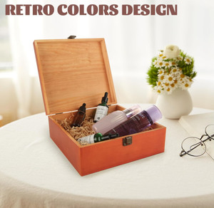 กล่องของขวัญเครื่องประดับทำจากไม้พร้อมฝาปิดใช้สำหรับเก็บสิ่งของ - Product Image 6