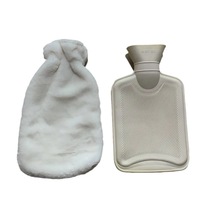 Bouteille d'Eau Chaude Ceinture Chauffe-Mains en Fourrure Peluche de Haute Qualité avec Housse de Taille