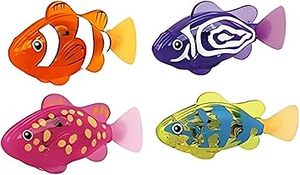 Juguetes para Gatos, Paquete de 4 Peces <span class=keywords><strong>Robot</strong></span> con Luz LED, Juguetes de Peces Nadadores - Product Image 2