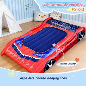 Cama Inflable Infantil con Forma de Auto de Carreras para Niños Pequeños, para Viajes, Campamentos, Casa y Hotel - Product Image 2
