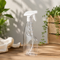 Bouteille de nettoyage PET de haute qualité de 500 ml avec pulvérisateur à gâchette professionnel de 28 mm