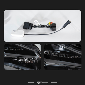 Luces AKD para <span class=keywords><strong>Seat</strong></span> <span class=keywords><strong>Leon</strong></span> 2013-2017, Faros Delanteros LED DRL, Señal Dinámica, Luz Alta y Baja, Luces de Circulación Diurna DRL, Lámparas Automáticas - Product Image 6