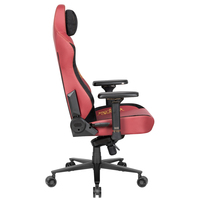 Chaise de jeu exécutive réglable ergonomique pour filles, pivotante en cuir à armature métallique de haute qualité, grande et grande taille