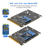 Tarjeta Adaptadora IDE de 44 Pines para SSD MSATA, Adaptador Mini-SSD ATA de 44 Pines para SSD de Tamaño Completo y Medio, Material PCB para Uso en Laptops