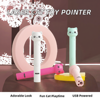 Jouet laser pour chat PetLead, style mignon, multifonctionnel, 5 motifs, rechargeable par USB, jouets interactifs de haute qualité en ABS