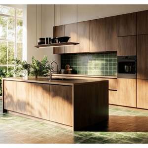 Juego de Cocina Moderno Personalizado, Diseño de Lujo para Casas y Villas, Acabado Acrílico, Encimera de Cuarzo de Acero Inoxidable, Listo para Renovación Completa - Product Image 2