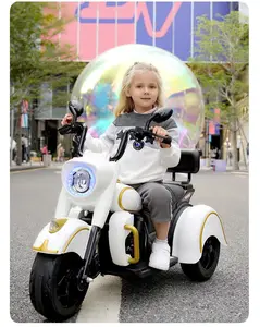 儿童电动车摩托车婴儿三轮车儿童可坐充电男女遥控玩具车